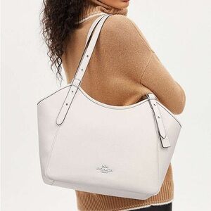 COACH Pebbled Leather Meadow Shoulder Bag